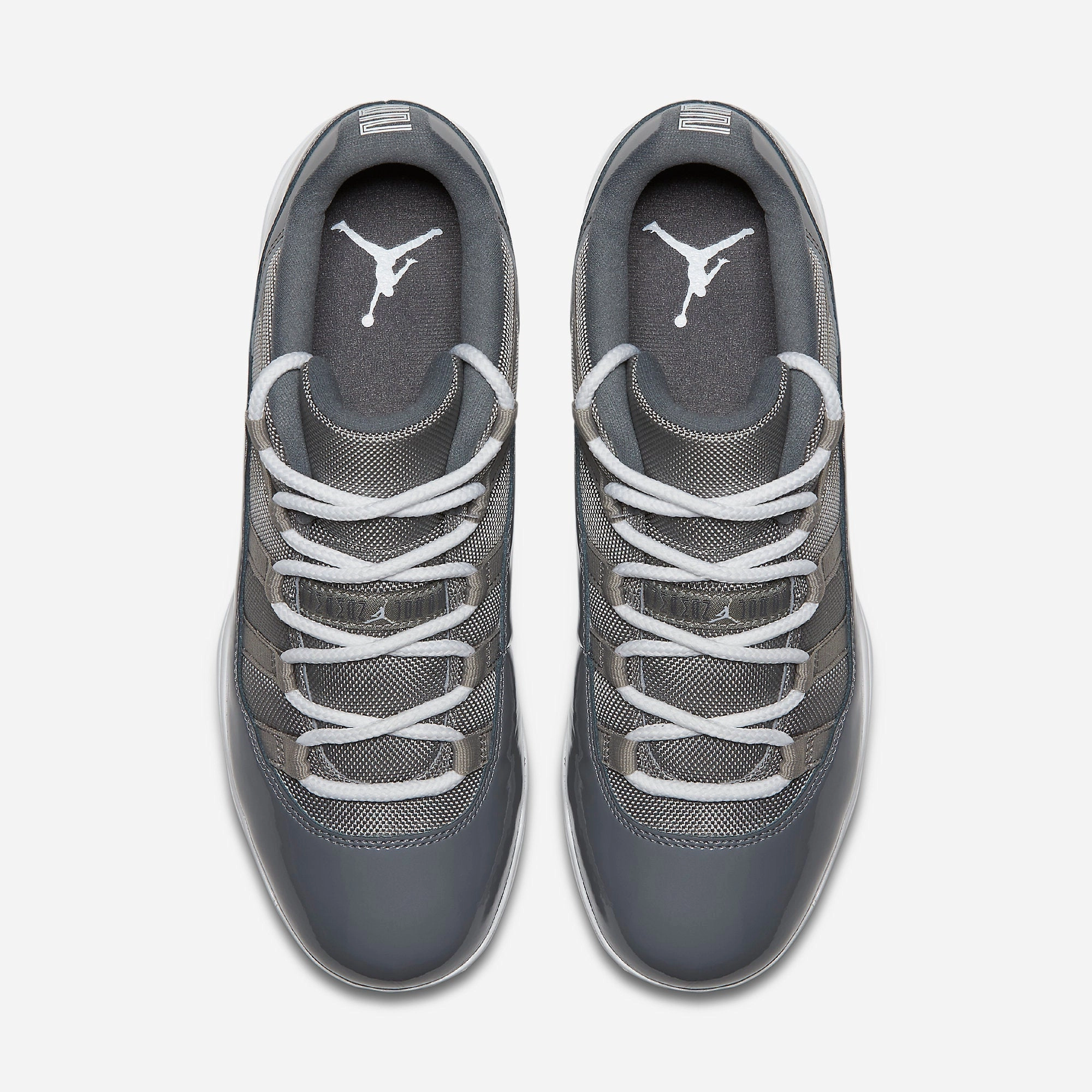 (Men's) Air Jordan 11 Retro Low Cleat TD 'Cool Grey' (2018) AO1560-003 Air Jordan 11 Patent Basketball Shoes
