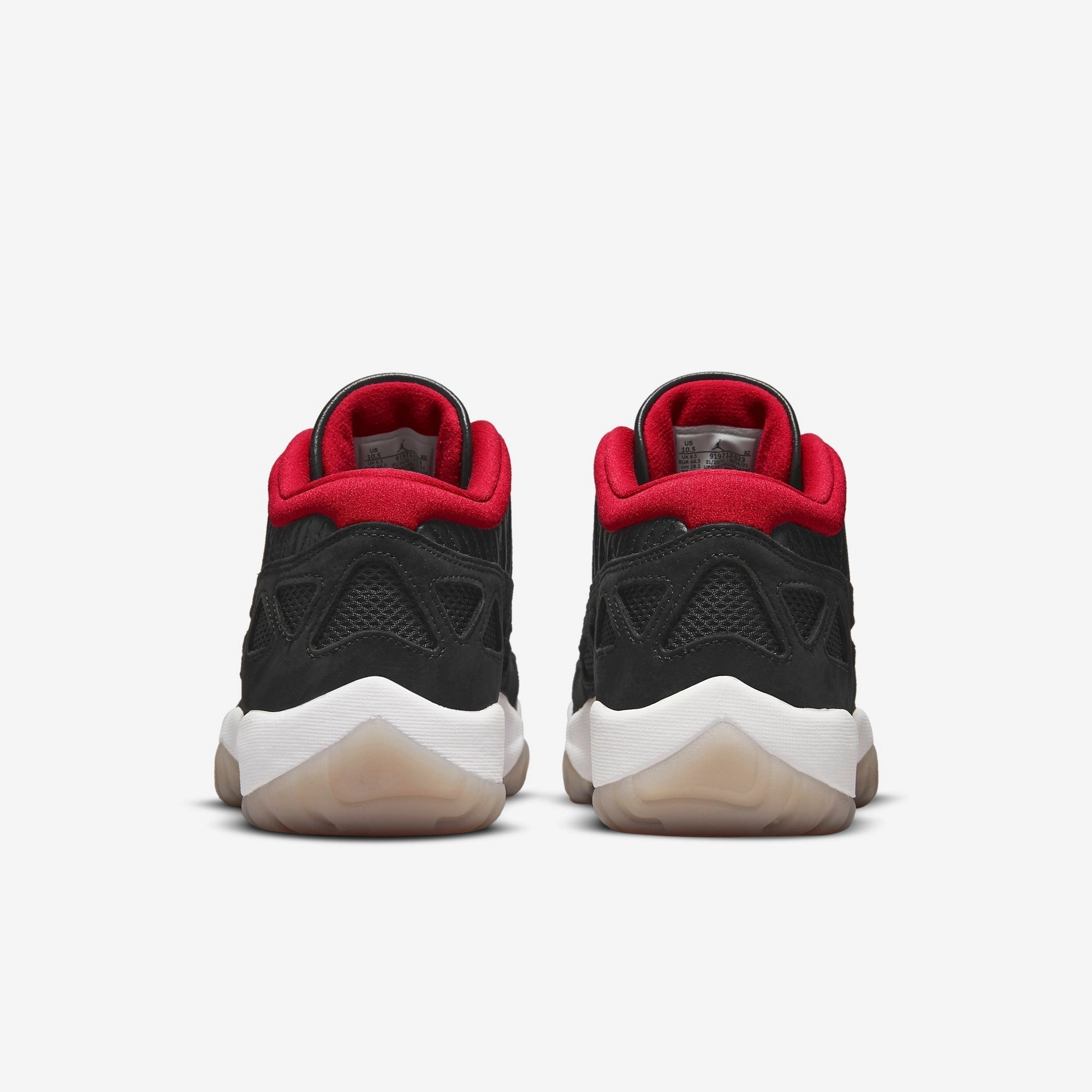 (Men's) Air Jordan 11 Retro Low IE 'Bred' (2021) 919712-023 Air Jordan 11 Patent Basketball Shoes