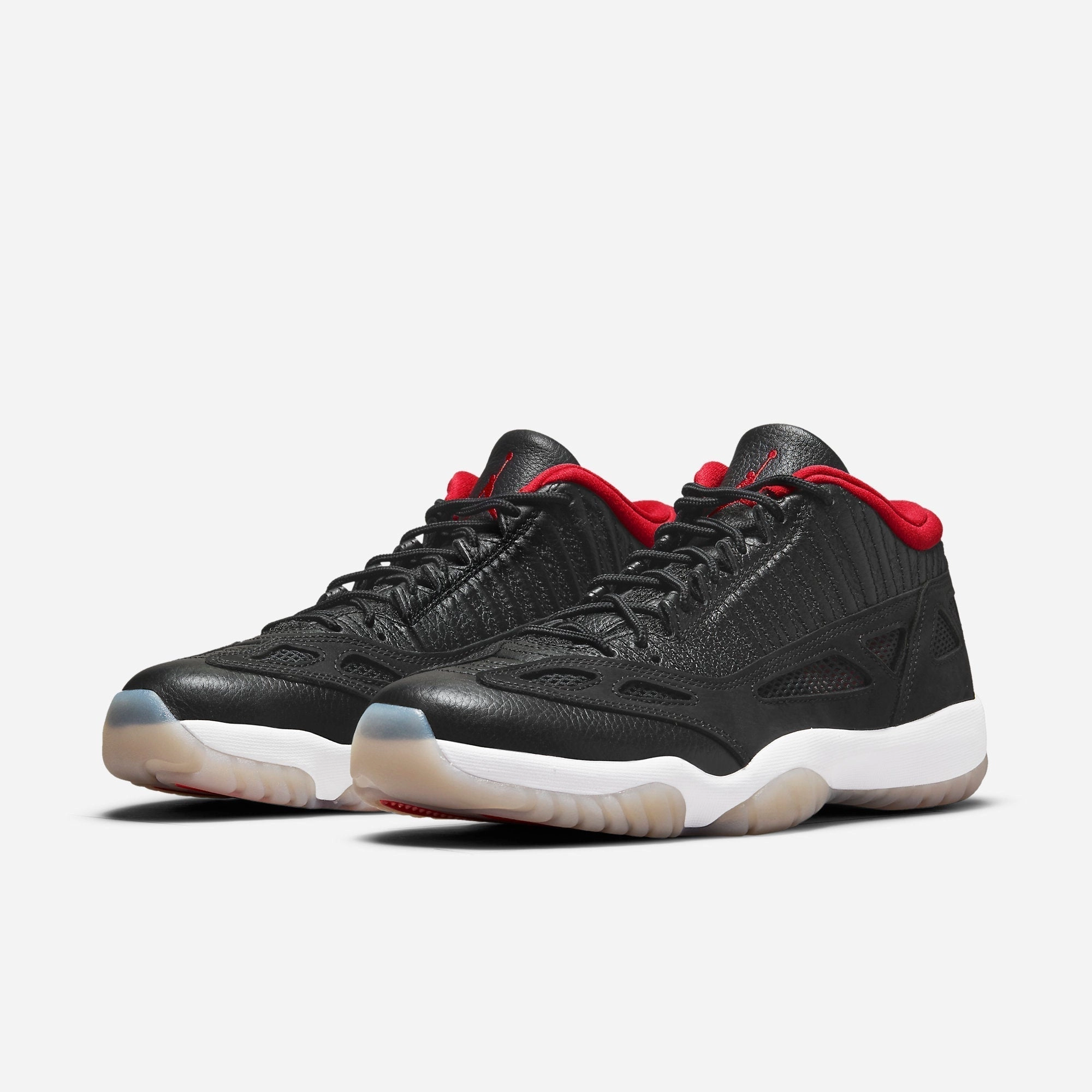 (Men's) Air Jordan 11 Retro Low IE 'Bred' (2021) 919712-023 Air Jordan 11 Patent Basketball Shoes