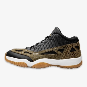 (Men's) Air Jordan 11 Retro Low IE 'Croc' (2015) 306008-013 Air Jordan 11 basketball shoes with patent look