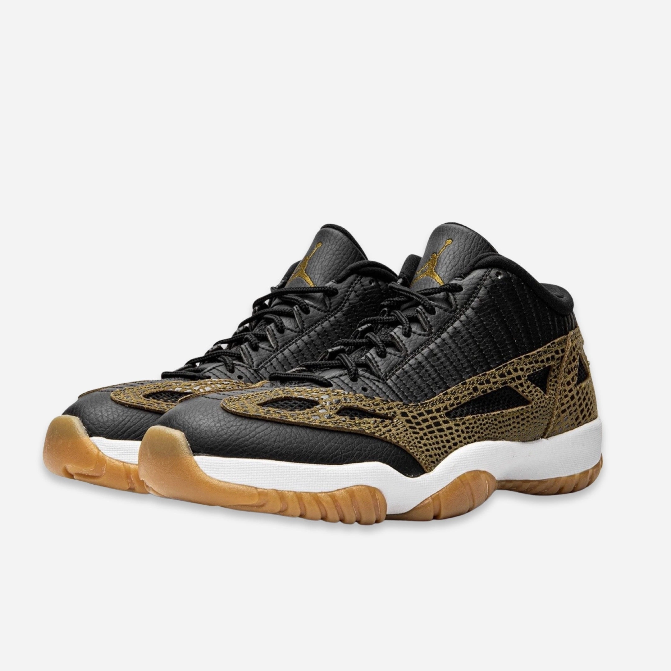 (Men's) Air Jordan 11 Retro Low IE 'Croc' (2015) 306008-013 Air Jordan 11 Patent Basketball Shoes