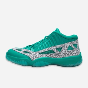 (Men's) Air Jordan 11 Retro Low IE 'Rio Teal' (2018) 919712-300 Air Jordan 11 basketball shoes with patent look