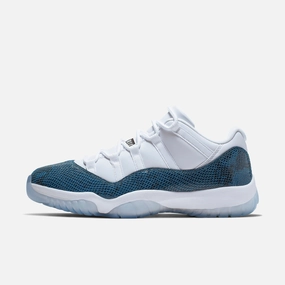 (Men's) Air Jordan 11 Retro Low LE 'Navy Snakeskin' (2019) CD6846-102 Air Jordan 11 basketball shoes with patent look