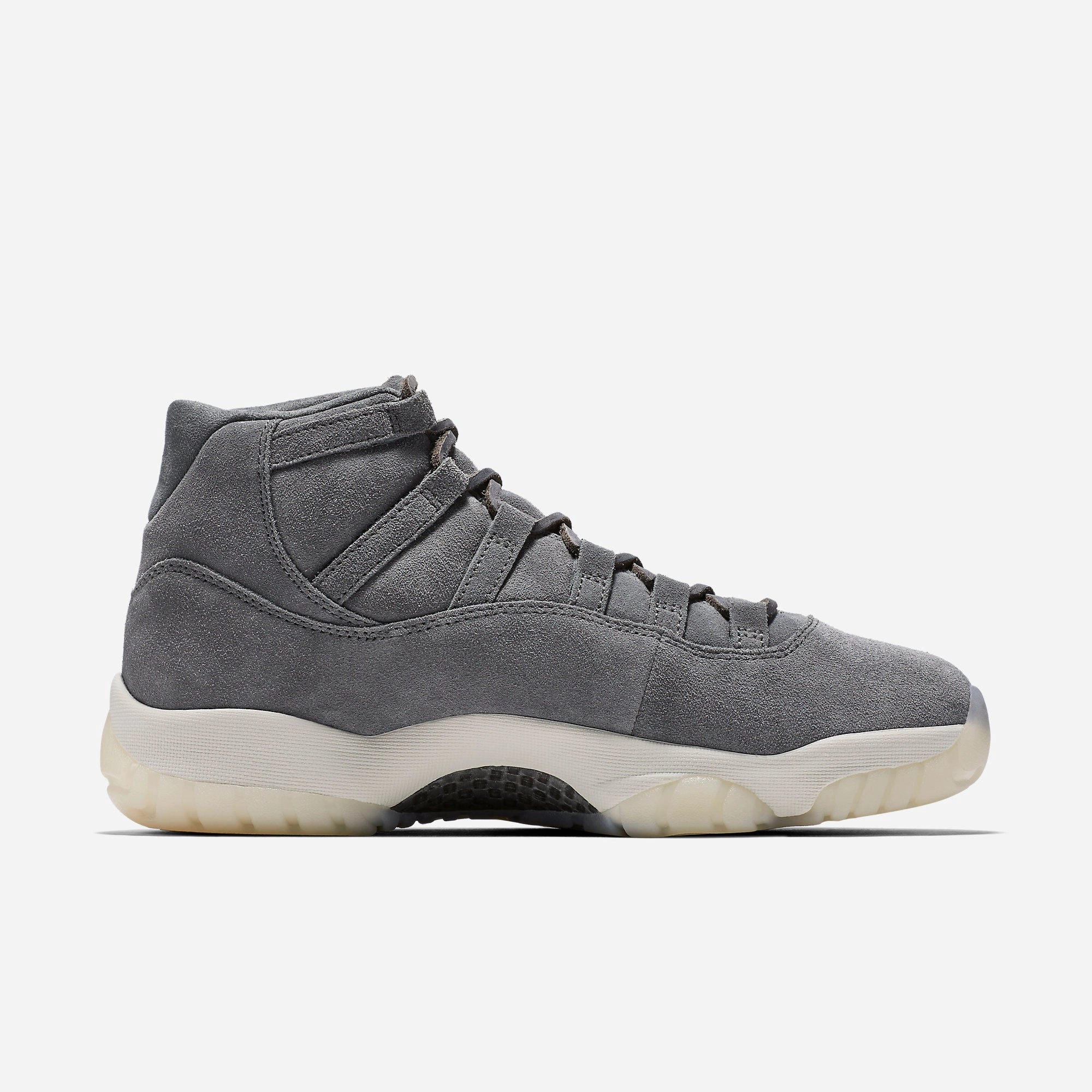 (Men's) Air Jordan 11 Retro Premium 'Pinnacle Grey Suede' (2016) 914433-003 Air Jordan 11 Patent Basketball Shoes