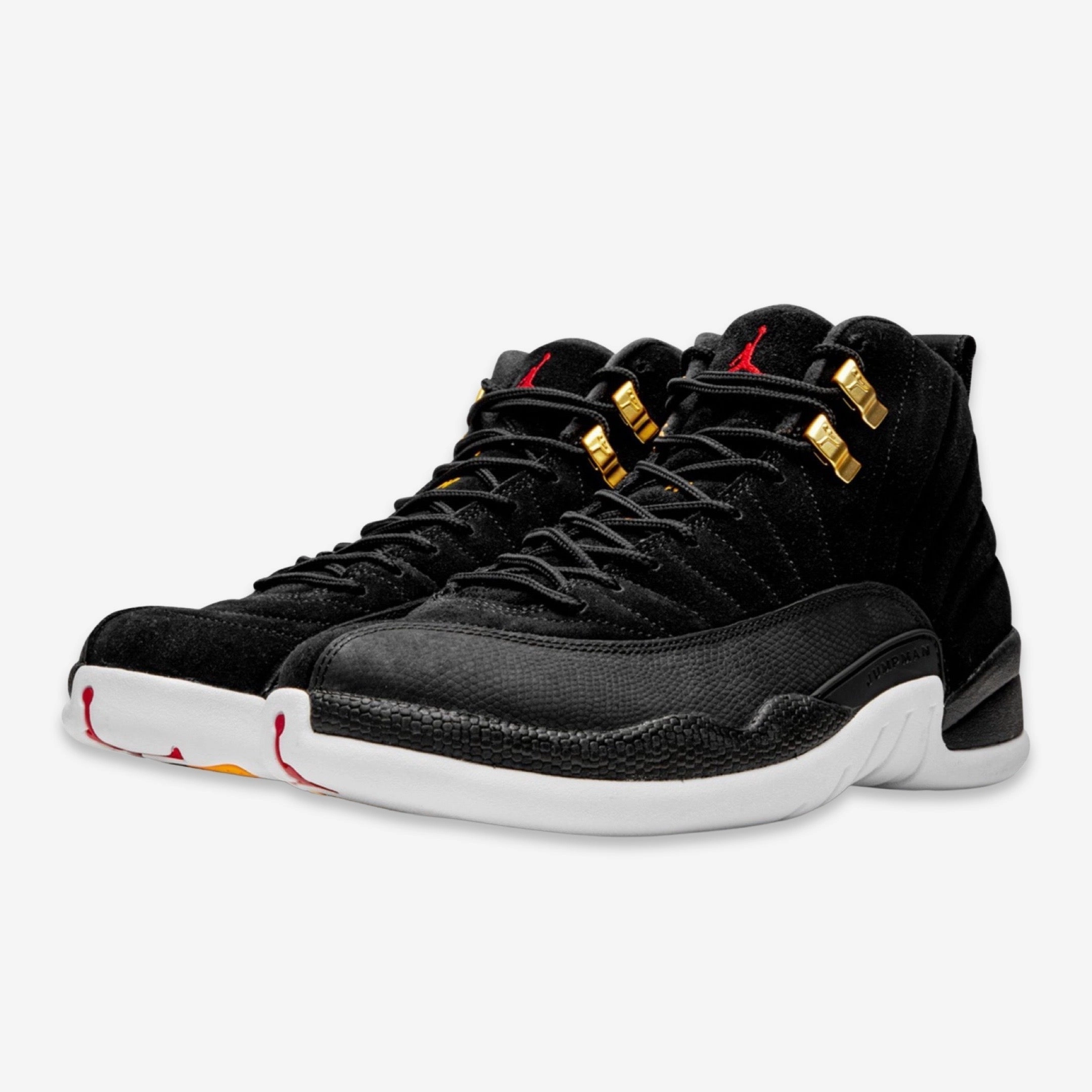 (Men's) Air Jordan 12 Retro 'Reverse Taxi' (2019) 130690-017 Air Jordan 12 Game-Ready Sneakers