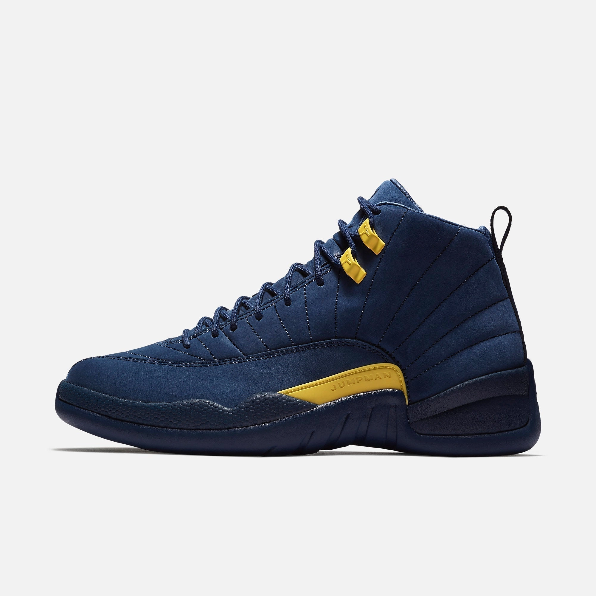 (Men's) Air Jordan 12 Retro Michigan NRG 'Wolverines' (2018) BQ3180-407 Air Jordan 12 performance sneakers for court