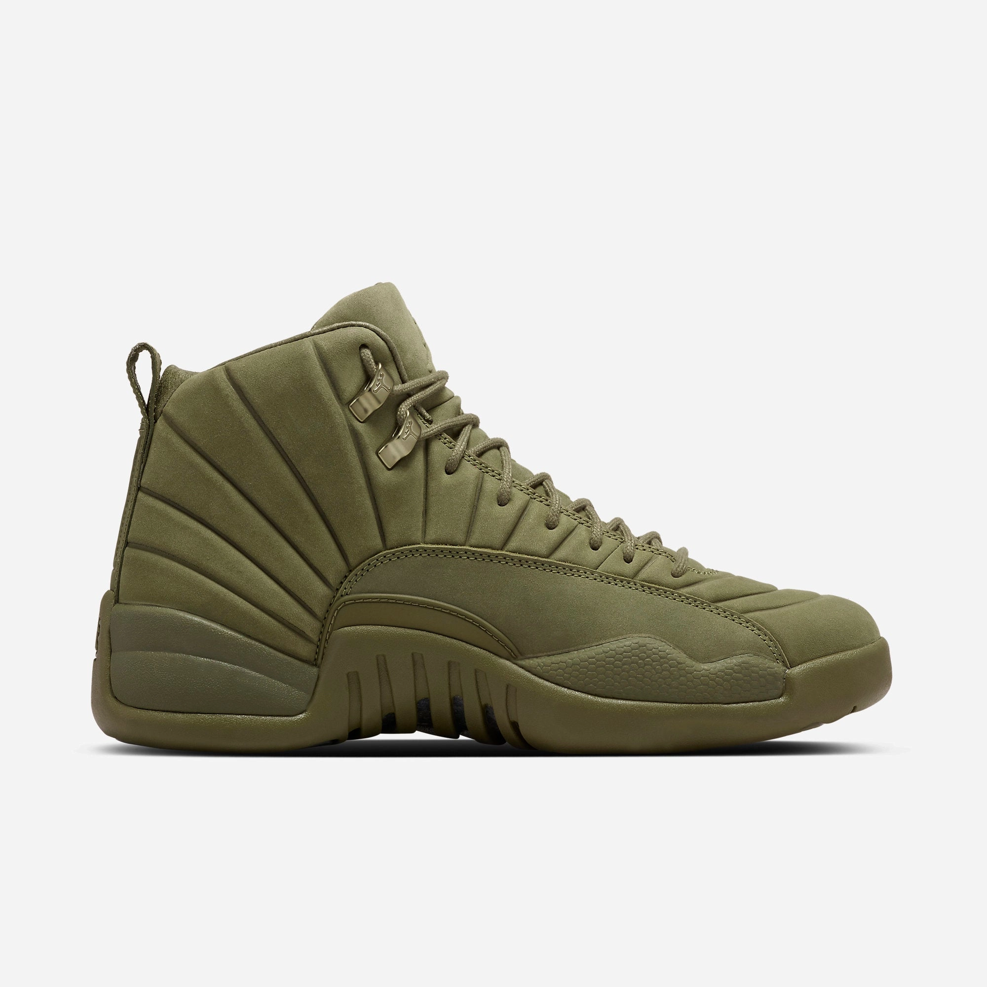 (Men's) Air Jordan 12 Retro x PSNY 'Milan Olive' (2017) AA1233-200 Air Jordan 12 Game-Ready Sneakers