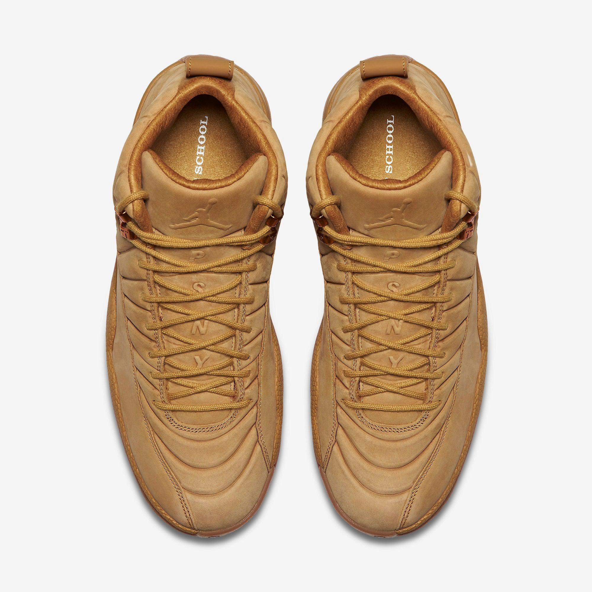 (Men's) Air Jordan 12 Retro x PSNY 'NYC Wheat' (2017) AA1233-700 Air Jordan 12 Game-Ready Sneakers
