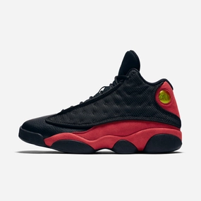 (Men's) Air Jordan 13 Retro 'Bred' (2017) 414571-004 Air Jordan 13 shoes with bold midsole design