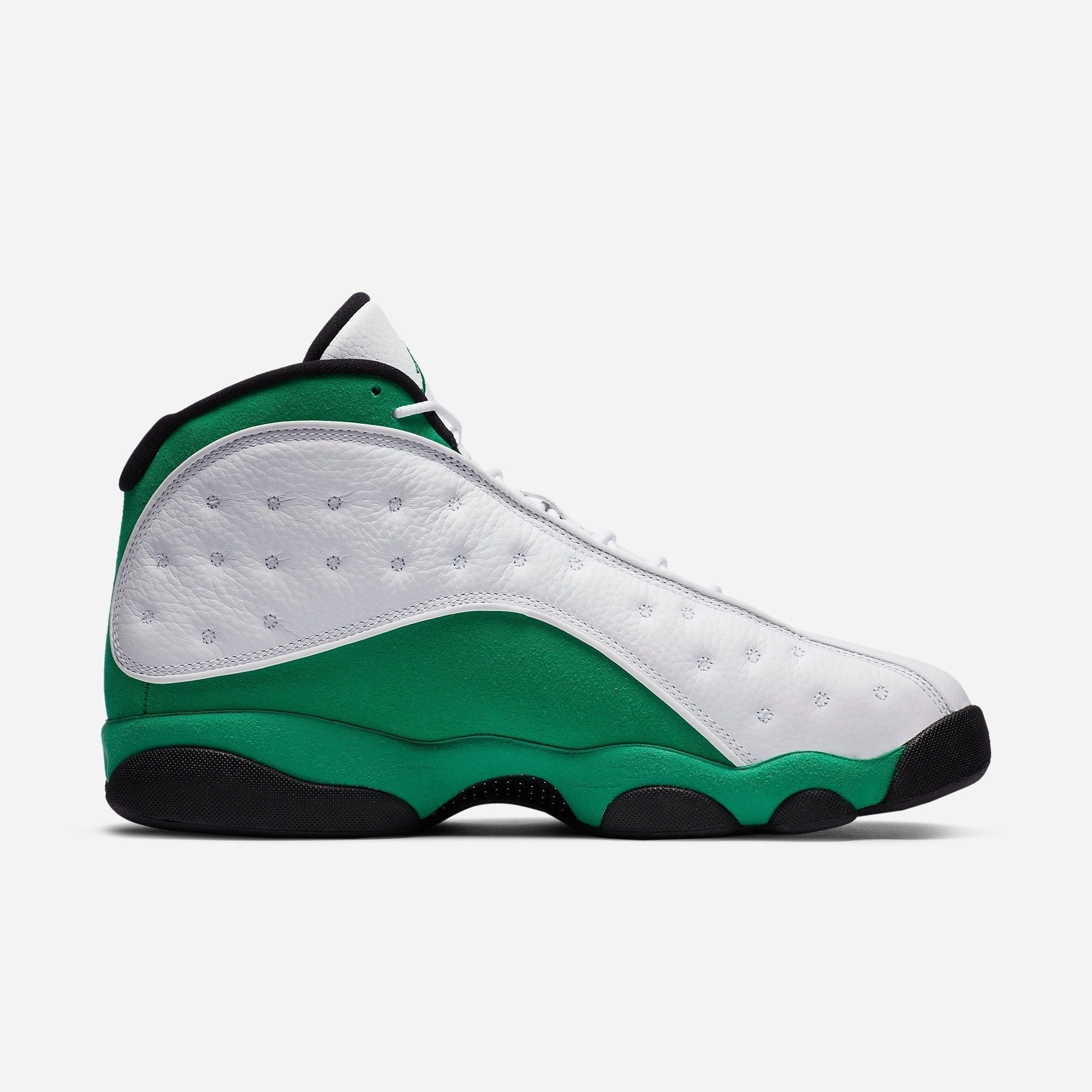 (Men's) Air Jordan 13 Retro 'Lucky Green / Boston Celtics' (2020) DB6537-113 Air Jordan 13 Bold Sole Basketball Shoes