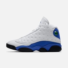 (Men's) Air Jordan 13 Retro 'White / Hyper Royal' (2018) 414571-117 Air Jordan 13 shoes with bold midsole design