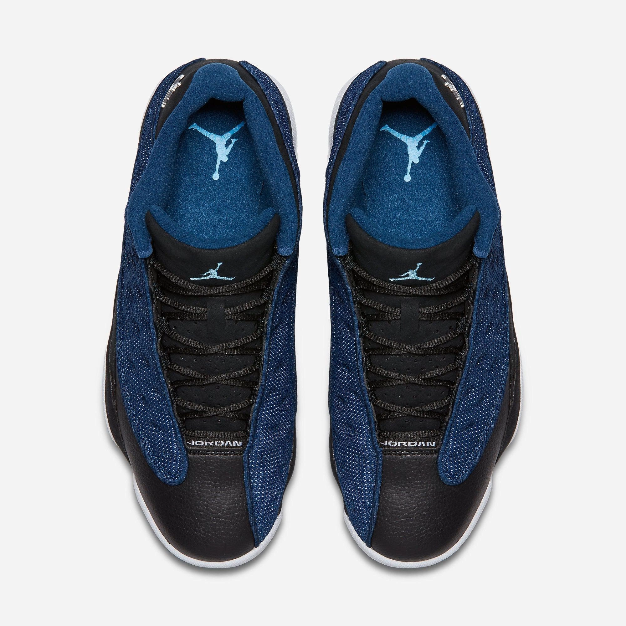 (Men's) Air Jordan 13 Retro Low 'Brave Blue' (2017) 310810-407 Air Jordan 13 Bold Sole Basketball Shoes