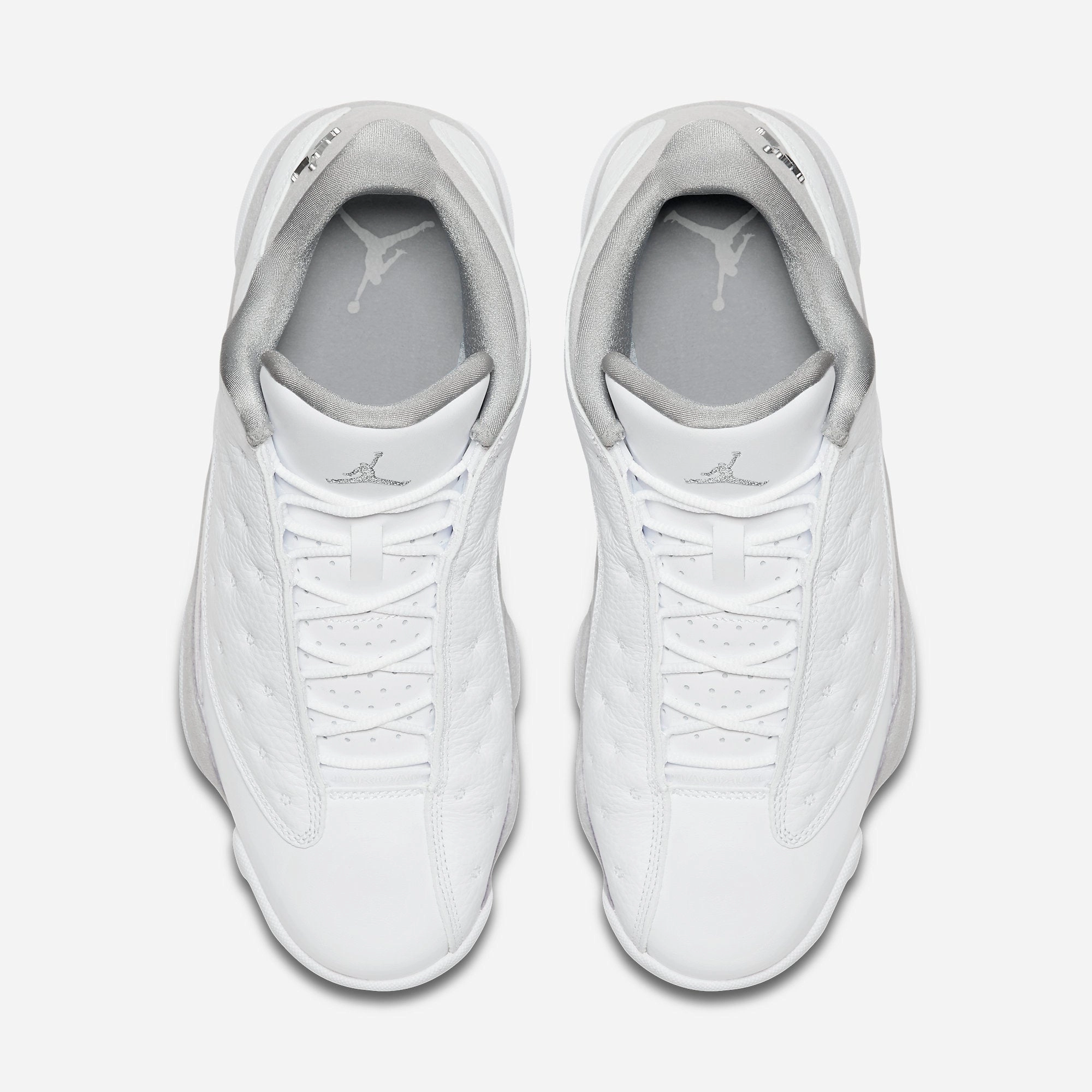 (Men's) Air Jordan 13 Retro Low 'Pure Platinum' (2017) 310810-100 Air Jordan 13 Bold Sole Basketball Shoes