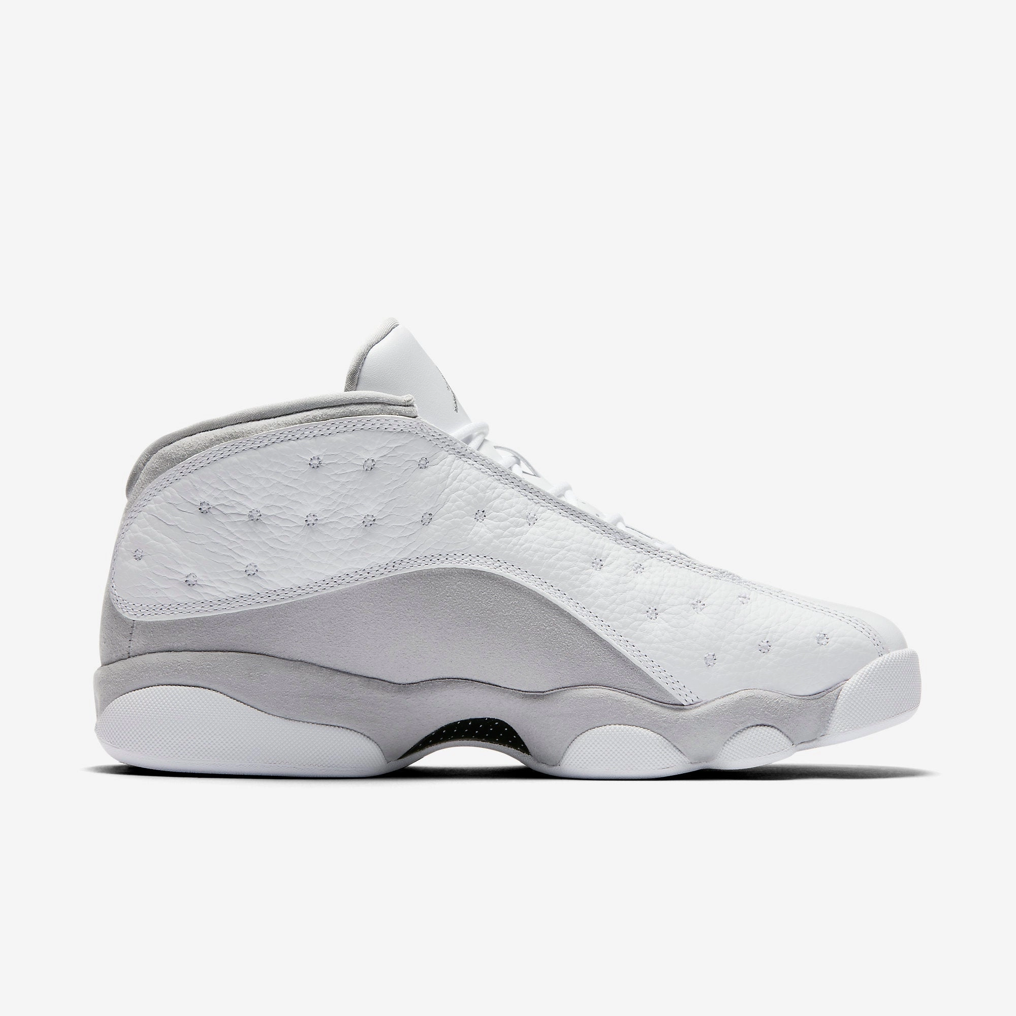 (Men's) Air Jordan 13 Retro Low 'Pure Platinum' (2017) 310810-100 Air Jordan 13 Bold Sole Basketball Shoes