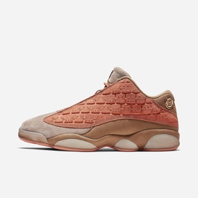 (Men's) Air Jordan 13 Retro Low NRG/CT x CLOT 'Terracotta' (2018) AT3102-200 Air Jordan 13 shoes with bold midsole design