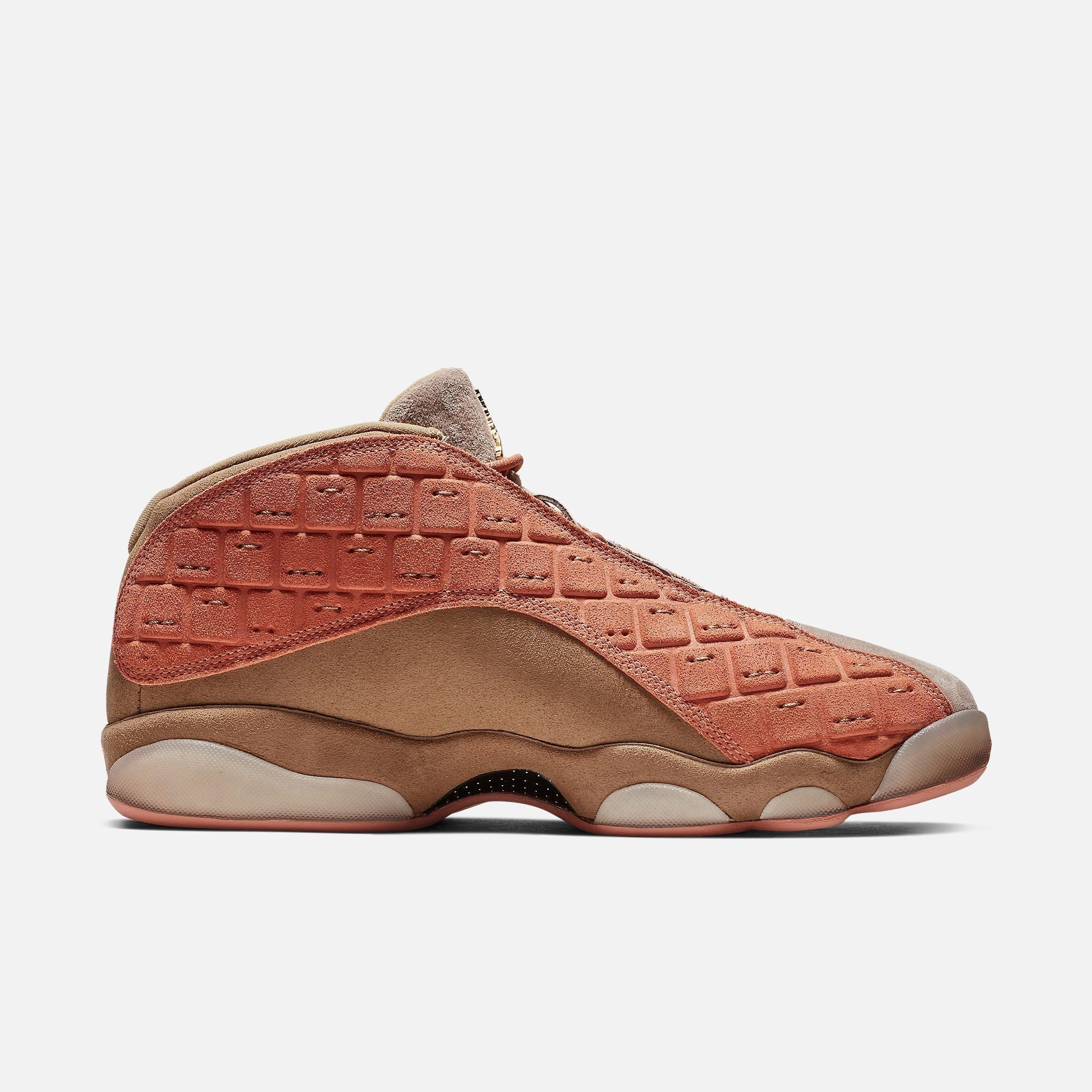 (Men's) Air Jordan 13 Retro Low NRG/CT x CLOT 'Terracotta' (2018) AT3102-200 Air Jordan 13 Bold Sole Basketball Shoes