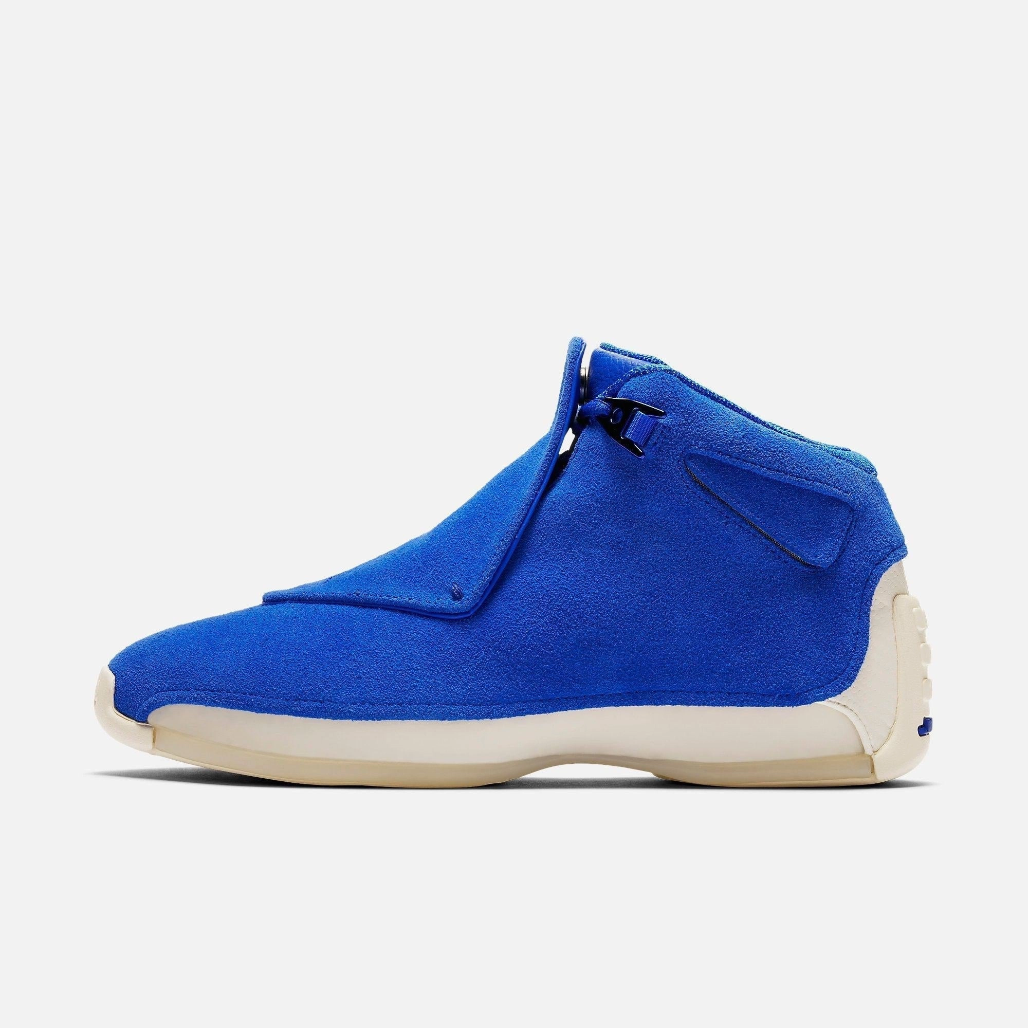 (Men's) Air Jordan 18 Retro 'Blue Suede' (2018) AA2494-401