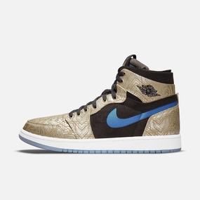 (Men's) Air Jordan 1 High Zoom Air CMFT GC 'Gold Laser' (2021) DQ0659-700 Stylish Air Jordan 1 in classic design