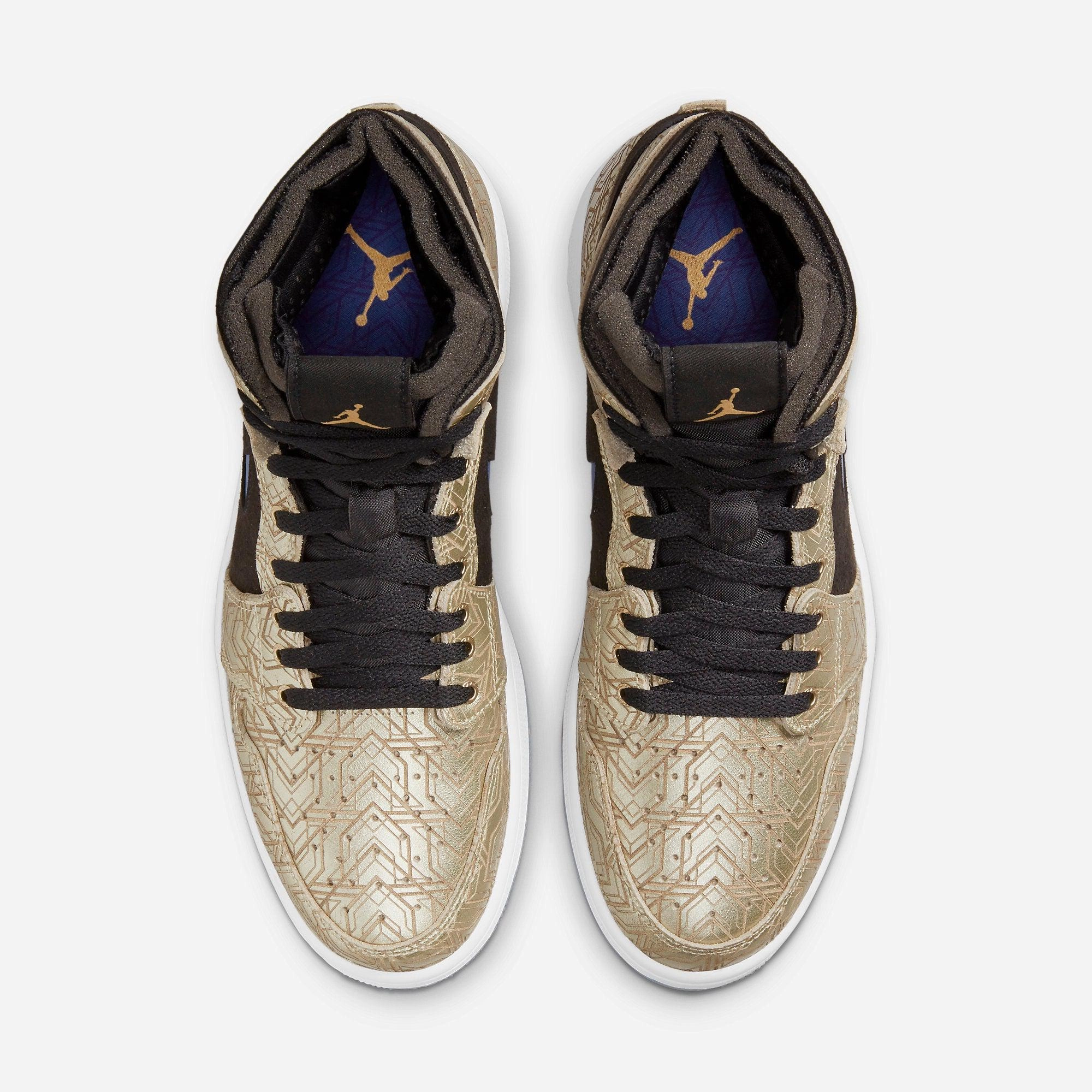 (Men's) Air Jordan 1 High Zoom Air CMFT GC 'Gold Laser' (2021) DQ0659-700 Air Jordan 1 Signature Look Sneakers