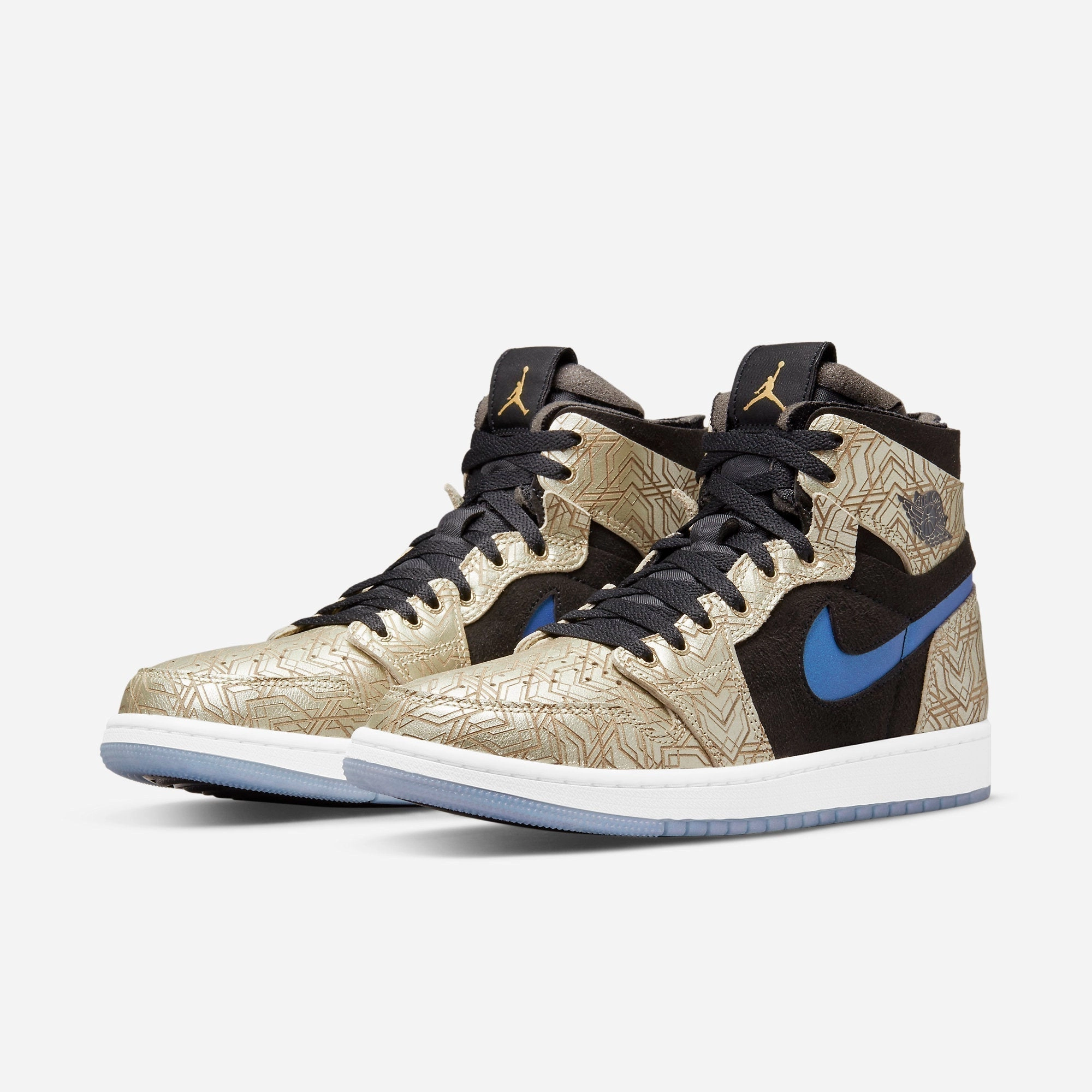 (Men's) Air Jordan 1 High Zoom Air CMFT GC 'Gold Laser' (2021) DQ0659-700 Air Jordan 1 Signature Look Sneakers