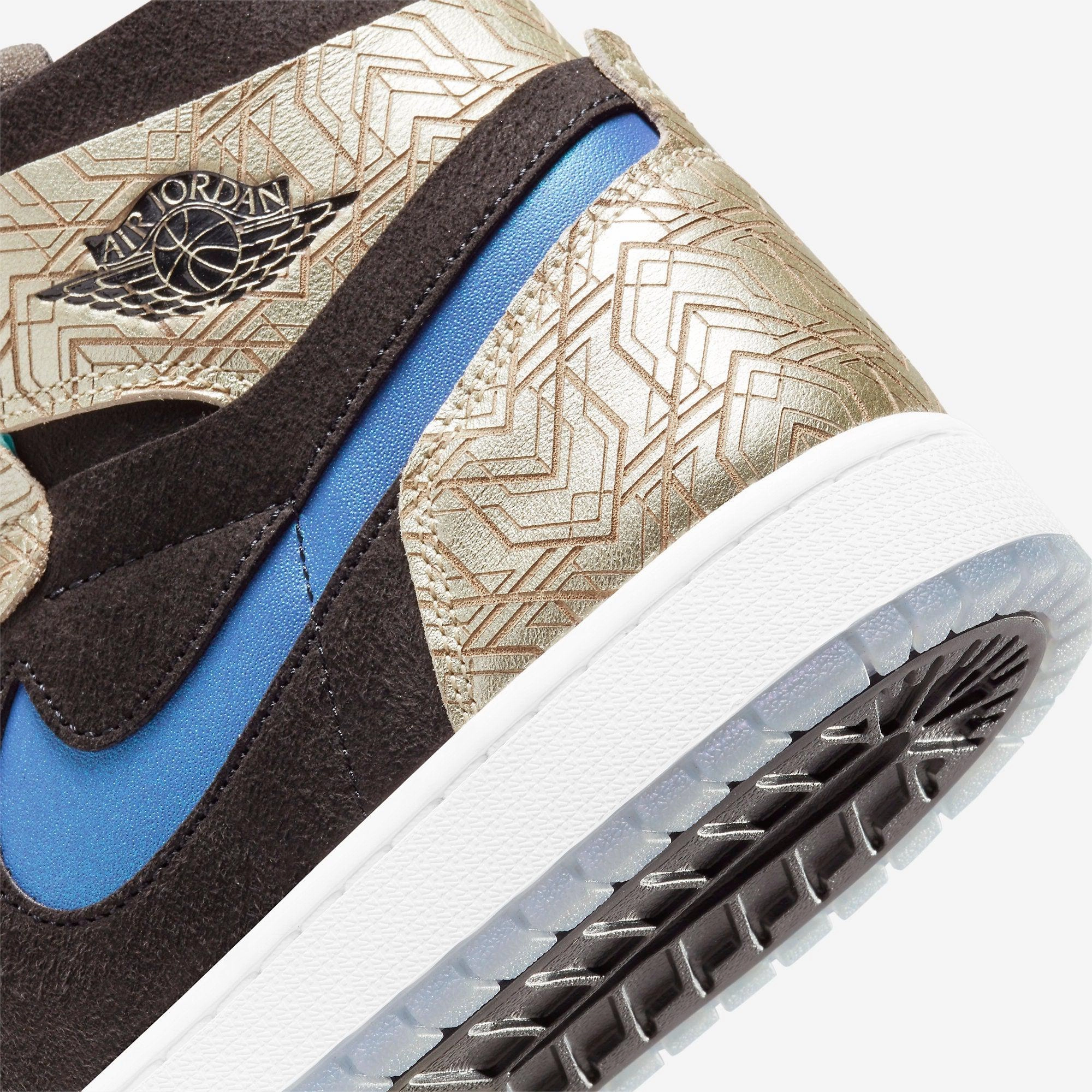 (Men's) Air Jordan 1 High Zoom Air CMFT GC 'Gold Laser' (2021) DQ0659-700 Air Jordan 1 Signature Look Sneakers