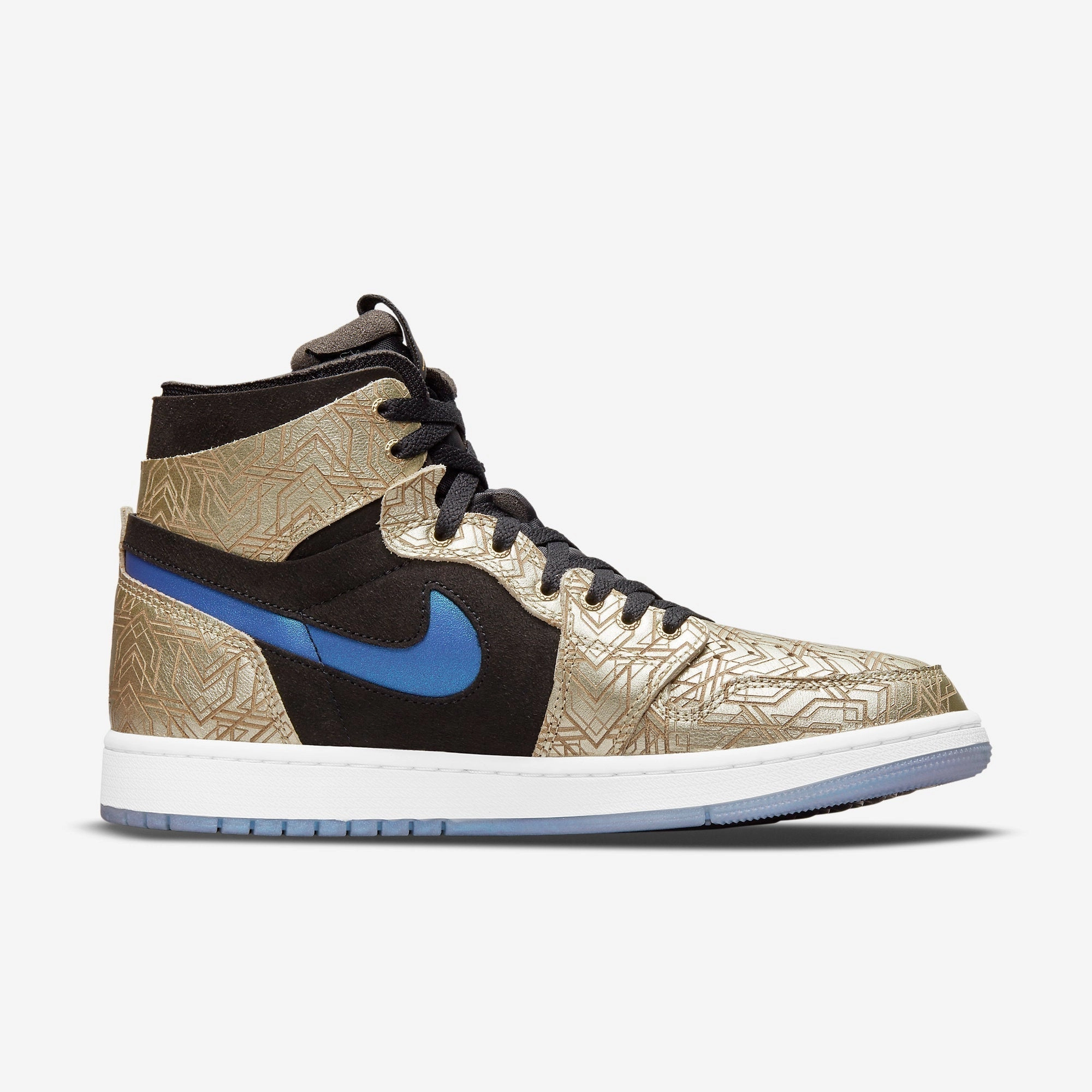 (Men's) Air Jordan 1 High Zoom Air CMFT GC 'Gold Laser' (2021) DQ0659-700 Air Jordan 1 Signature Look Sneakers