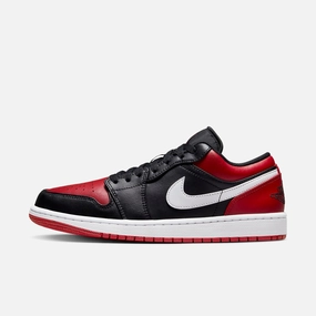 (Men's) Air Jordan 1 Low 'Alternate Bred Toe' (2023) 553558-066 Iconic Air Jordan 1 shoes with bold accents