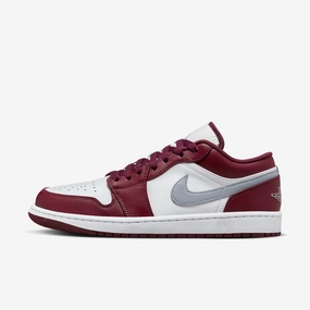 (Men's) Air Jordan 1 Low 'Bordeaux' (2022) 553558-615 Iconic Air Jordan 1 shoes with bold accents