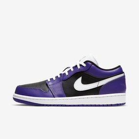 (Men's) Air Jordan 1 Low 'Court Purple 1.0' (2020) 553558-501 Heritage Air Jordan 1 sneakers for men