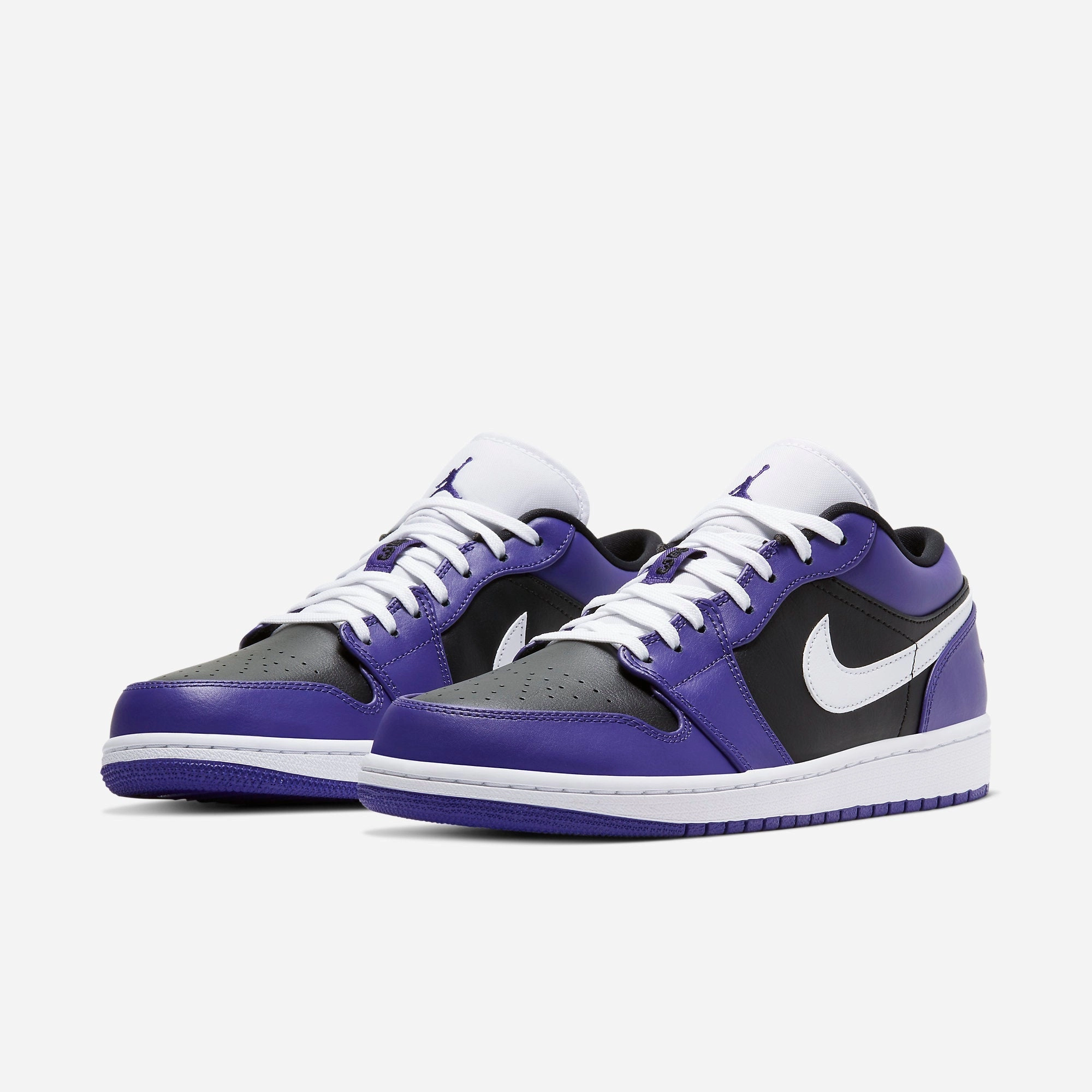 (Men's) Air Jordan 1 Low 'Court Purple 1.0' (2020) 553558-501 Air Jordan 1 Retro Court Sneakers