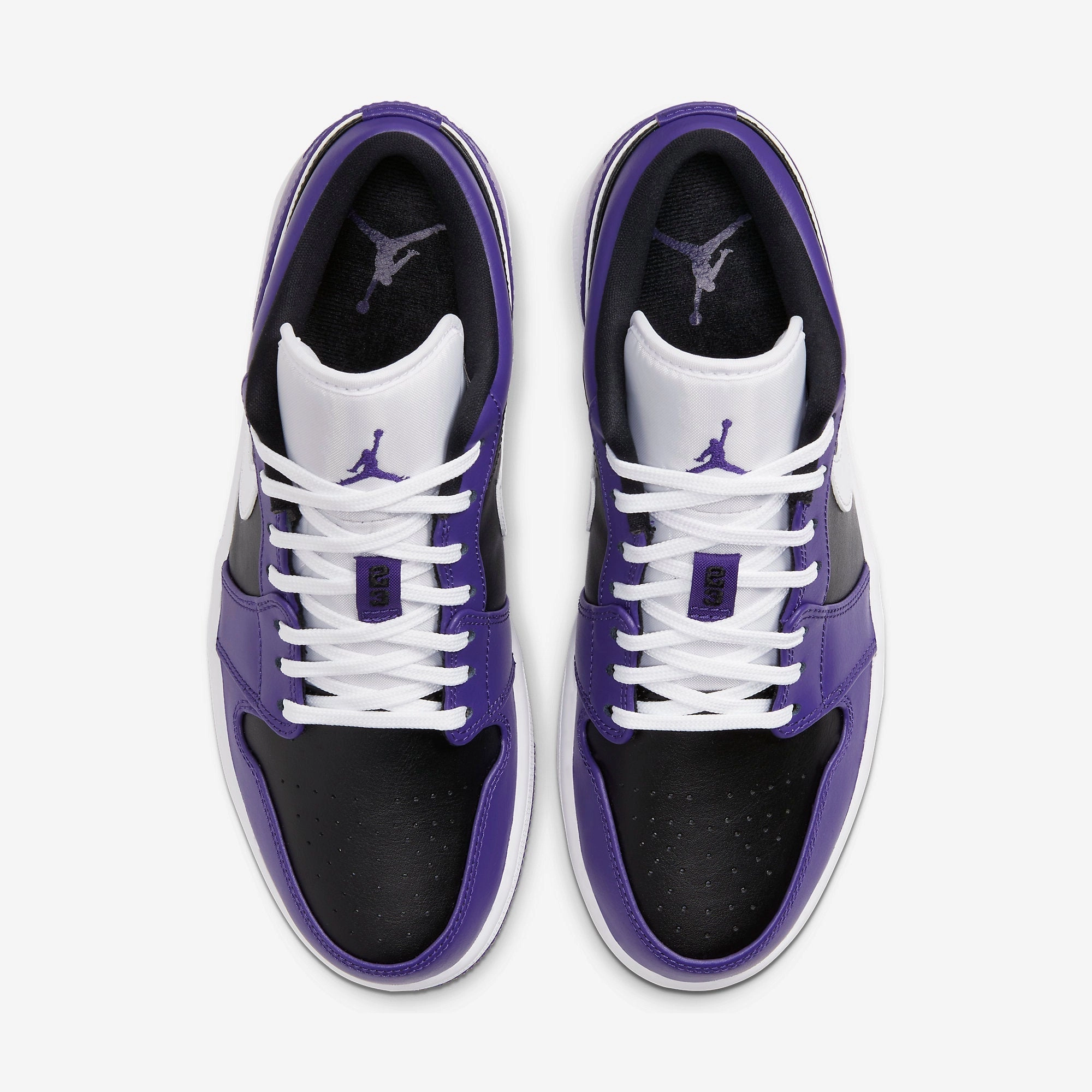 (Men's) Air Jordan 1 Low 'Court Purple 1.0' (2020) 553558-501 Air Jordan 1 Retro Court Sneakers
