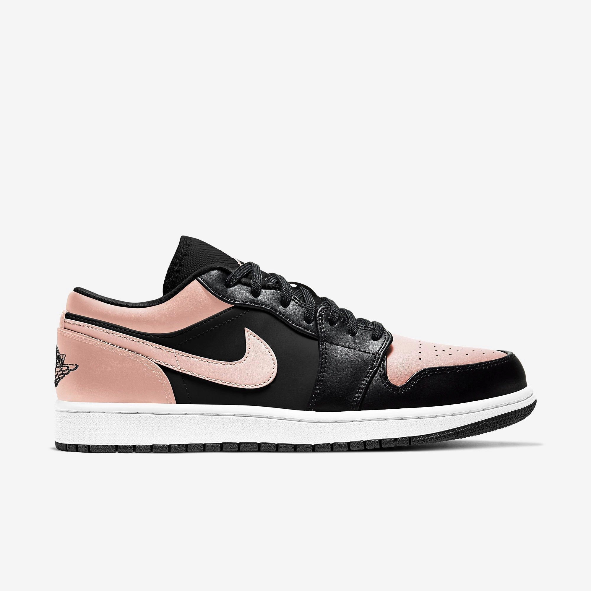 (Men's) Air Jordan 1 Low 'Crimson Tint' (2021) 553558-034 Air Jordan 1 Signature Look Sneakers