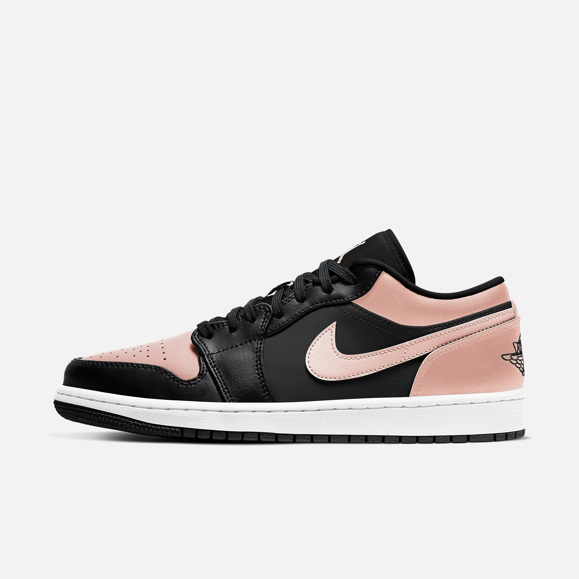(Men's) Air Jordan 1 Low 'Crimson Tint' (2021) 553558-034 Stylish Air Jordan 1 in classic design