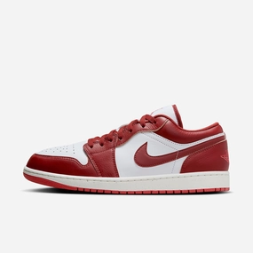 (Men's) Air Jordan 1 Low 'Dune Red' (2024) FJ3459-160 Authentic Air Jordan 1 in premium leather