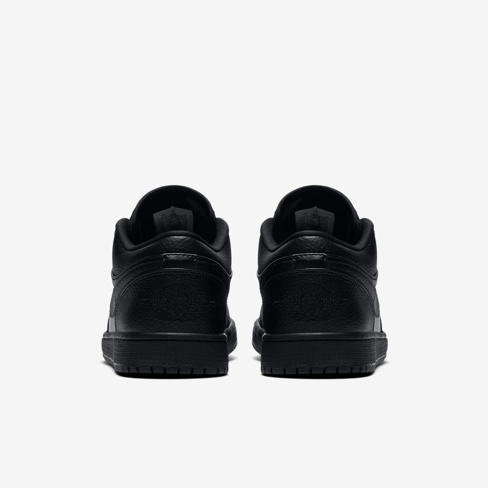 (Men's) Air Jordan 1 Low 'Triple Black' (2020) 553558-091 Air Jordan 1 Original Colorway Shoes