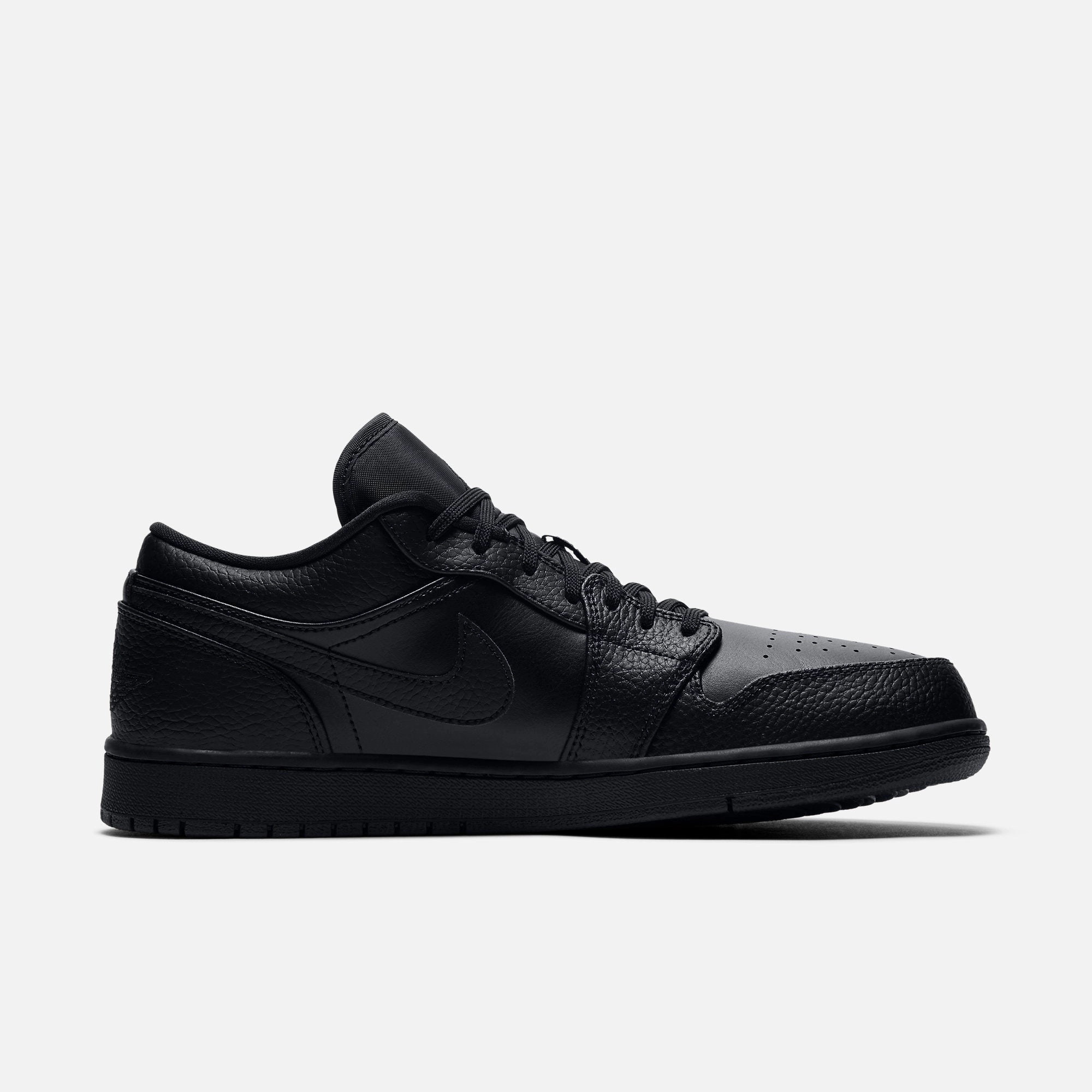 (Men's) Air Jordan 1 Low 'Triple Black' (2020) 553558-091 Air Jordan 1 Original Colorway Shoes