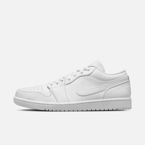(Men's) Air Jordan 1 Low 'Triple White' (2022) 553558-136 Authentic Air Jordan 1 in premium leather
