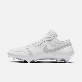 (Men's) Air Jordan 1 Low Cleat TD 'Grey Fog' (2023) FJ6245-101 Iconic Air Jordan 1 shoes with bold accents