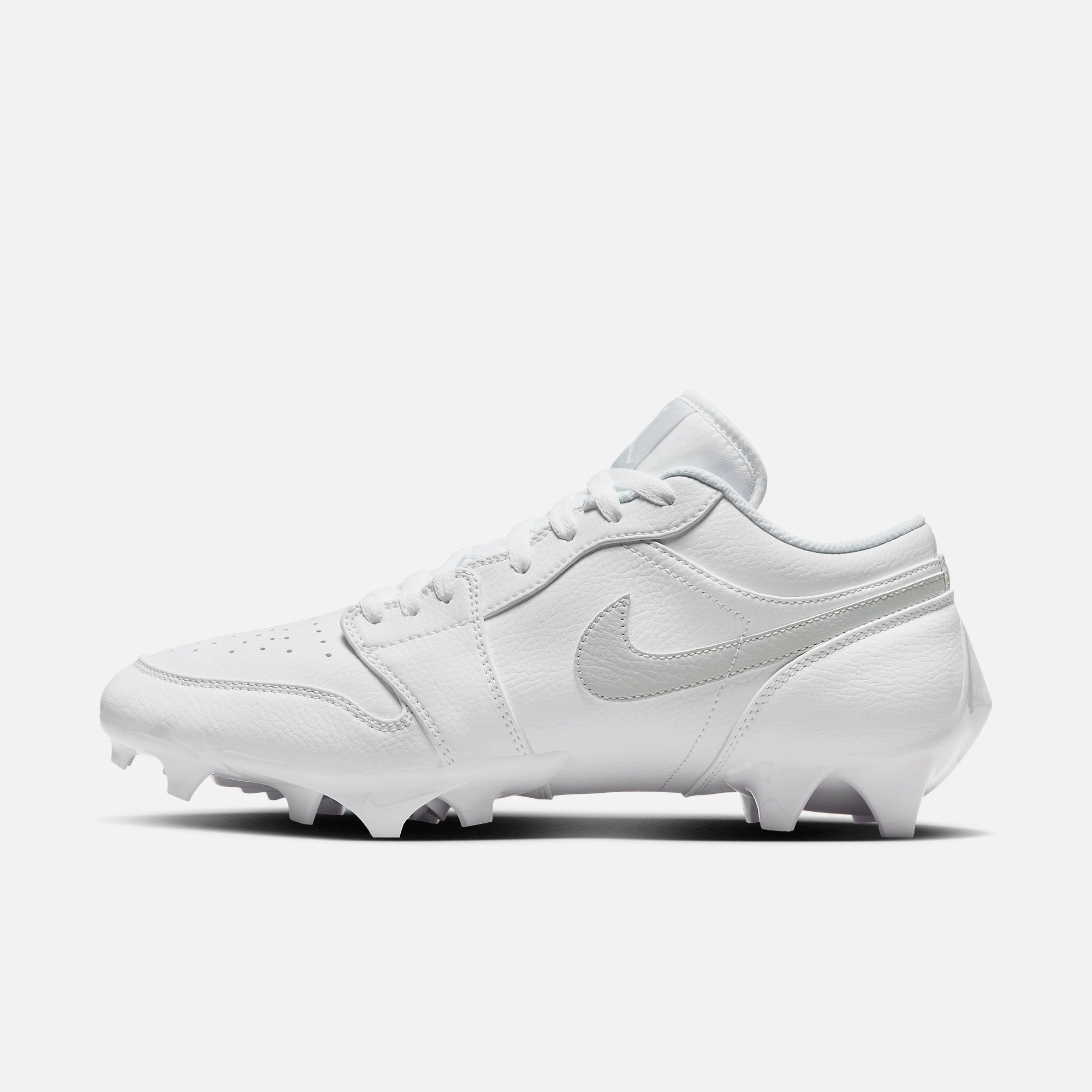 (Men's) Air Jordan 1 Low Cleat TD 'Grey Fog' (2023) FJ6245-101 Iconic Air Jordan 1 shoes with bold accents