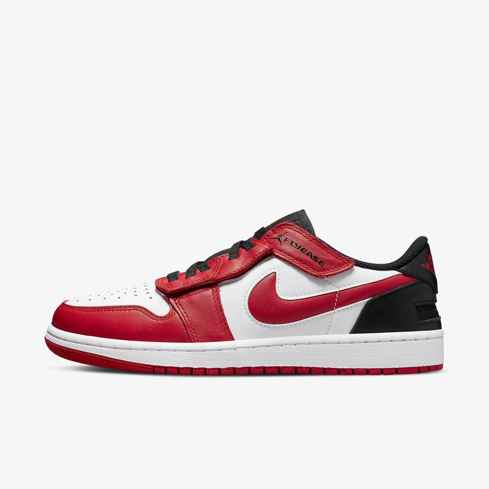 (Men's) Air Jordan 1 Low FlyEase 'Gym Red' (2022) DM1206-163 Iconic Air Jordan 1 shoes with bold accents