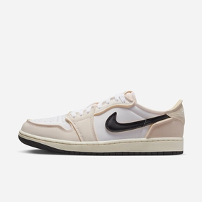 (Men's) Air Jordan 1 Low OG 'Coconut Milk' (2023) DV0982-100 Iconic Air Jordan 1 shoes with bold accents