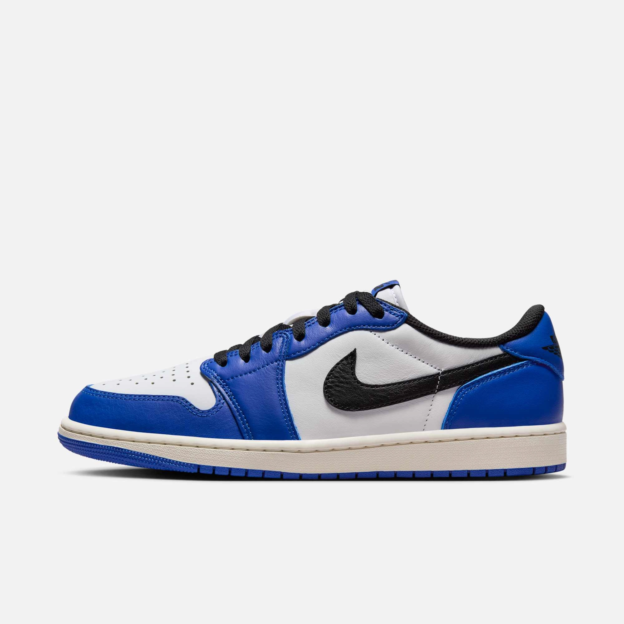 (Men's) Air Jordan 1 Low OG 'Game Royal' (2024) CZ0790-140 Authentic Air Jordan 1 in premium leather
