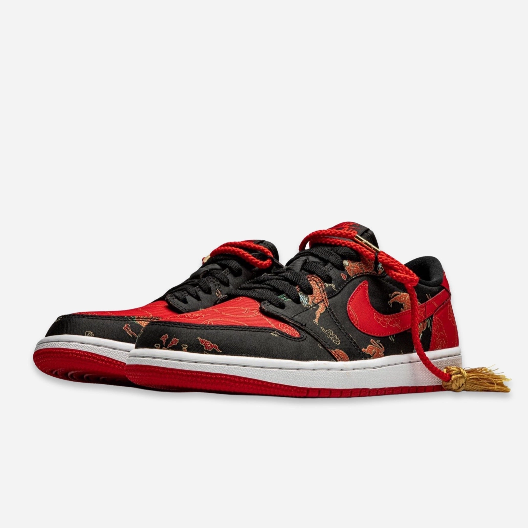 (Men's) Air Jordan 1 Low OG CNY 'Chinese New Year' (2021) DD2233-001 Air Jordan 1 Signature Look Sneakers