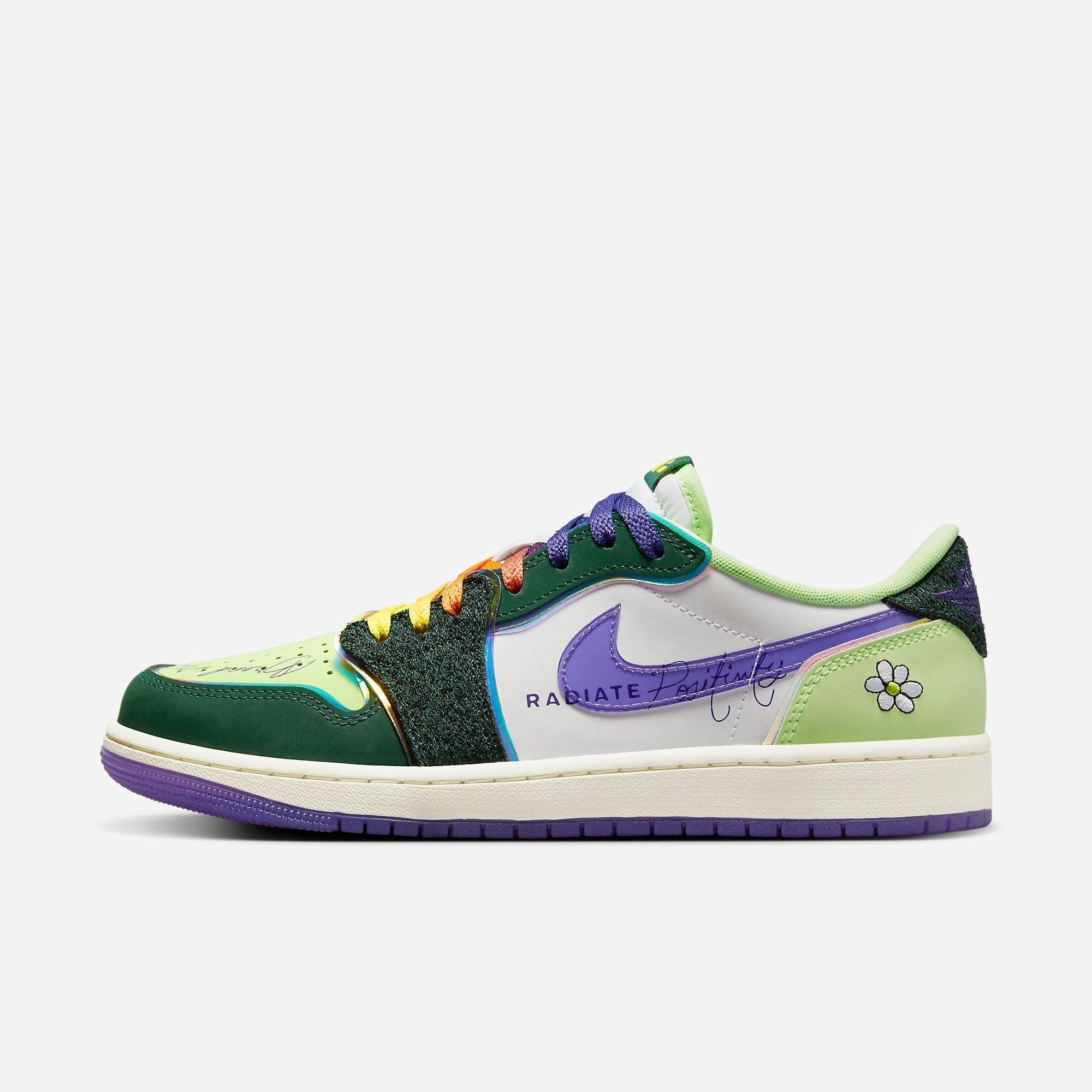 (Men's) Air Jordan 1 Low OG DB18 x Riddhi Mahajan 'Doernbecher' (2023) FD9665-351 Iconic Air Jordan 1 shoes with bold accents