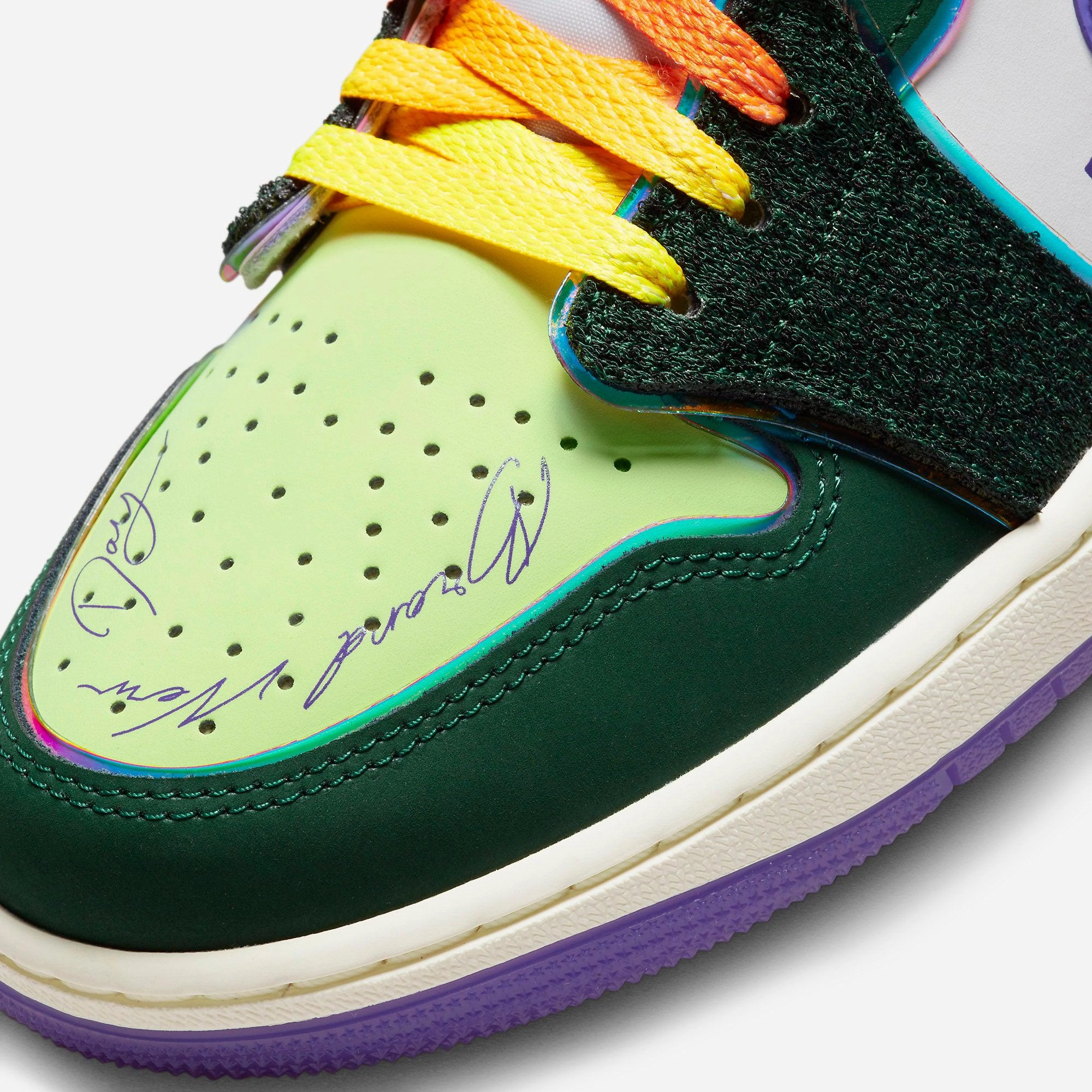(Men's) Air Jordan 1 Low OG DB18 x Riddhi Mahajan 'Doernbecher' (2023) FD9665-351 Air Jordan 1 Timeless Heritage Shoes