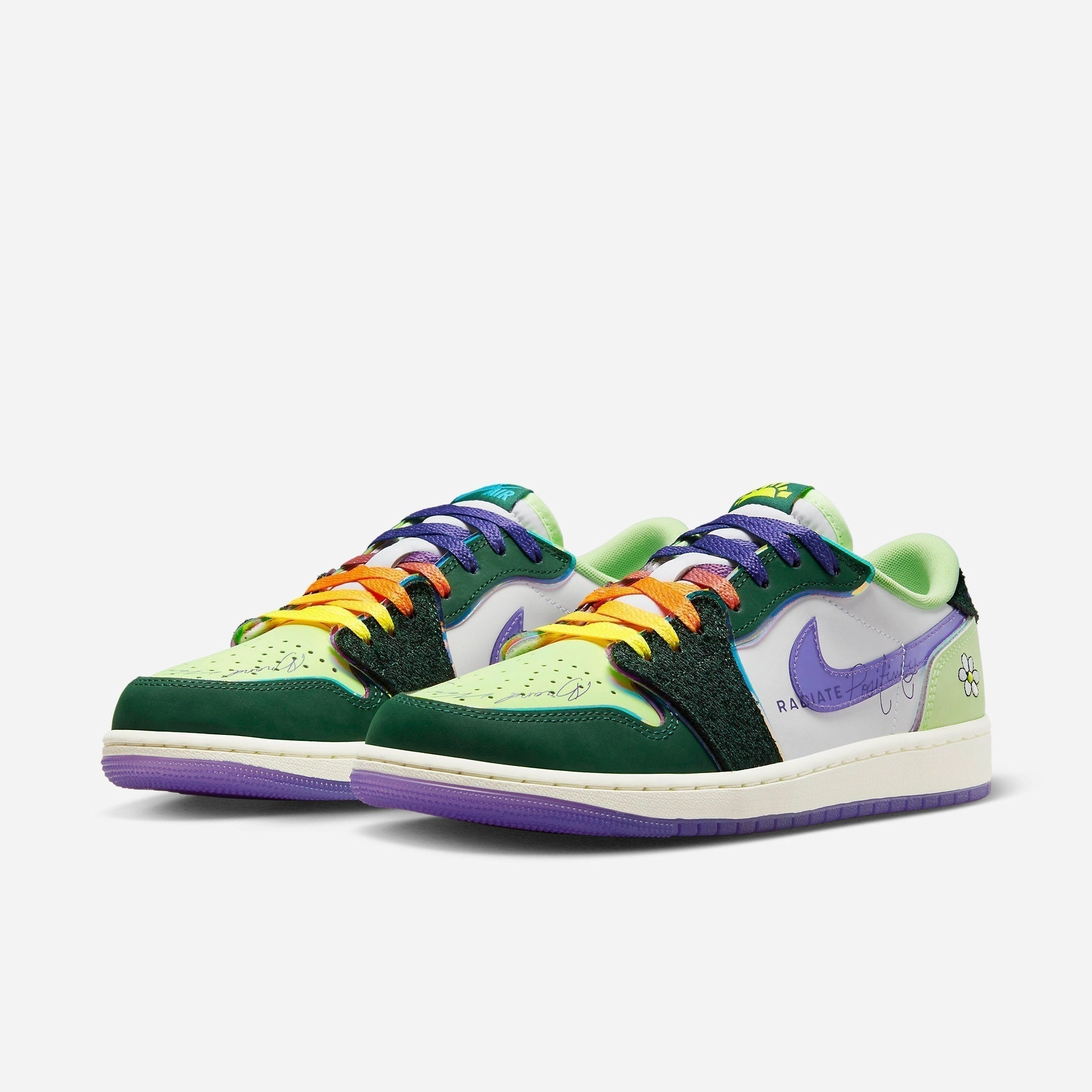 (Men's) Air Jordan 1 Low OG DB18 x Riddhi Mahajan 'Doernbecher' (2023) FD9665-351 Air Jordan 1 Timeless Heritage Shoes