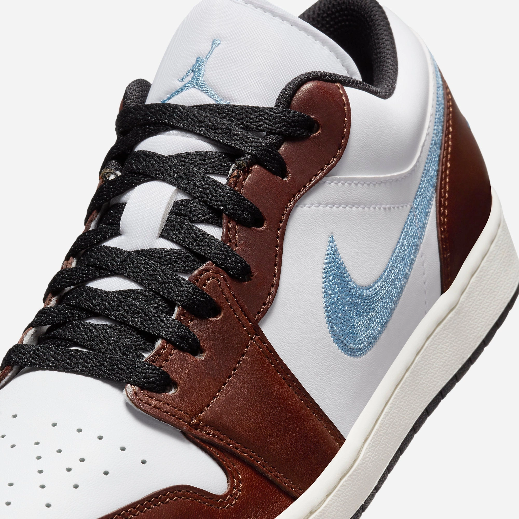 (Men's) Air Jordan 1 Low SE 'Brown / Blue Grey' (2024) FQ7832-142 Air Jordan 1 Original Colorway Shoes