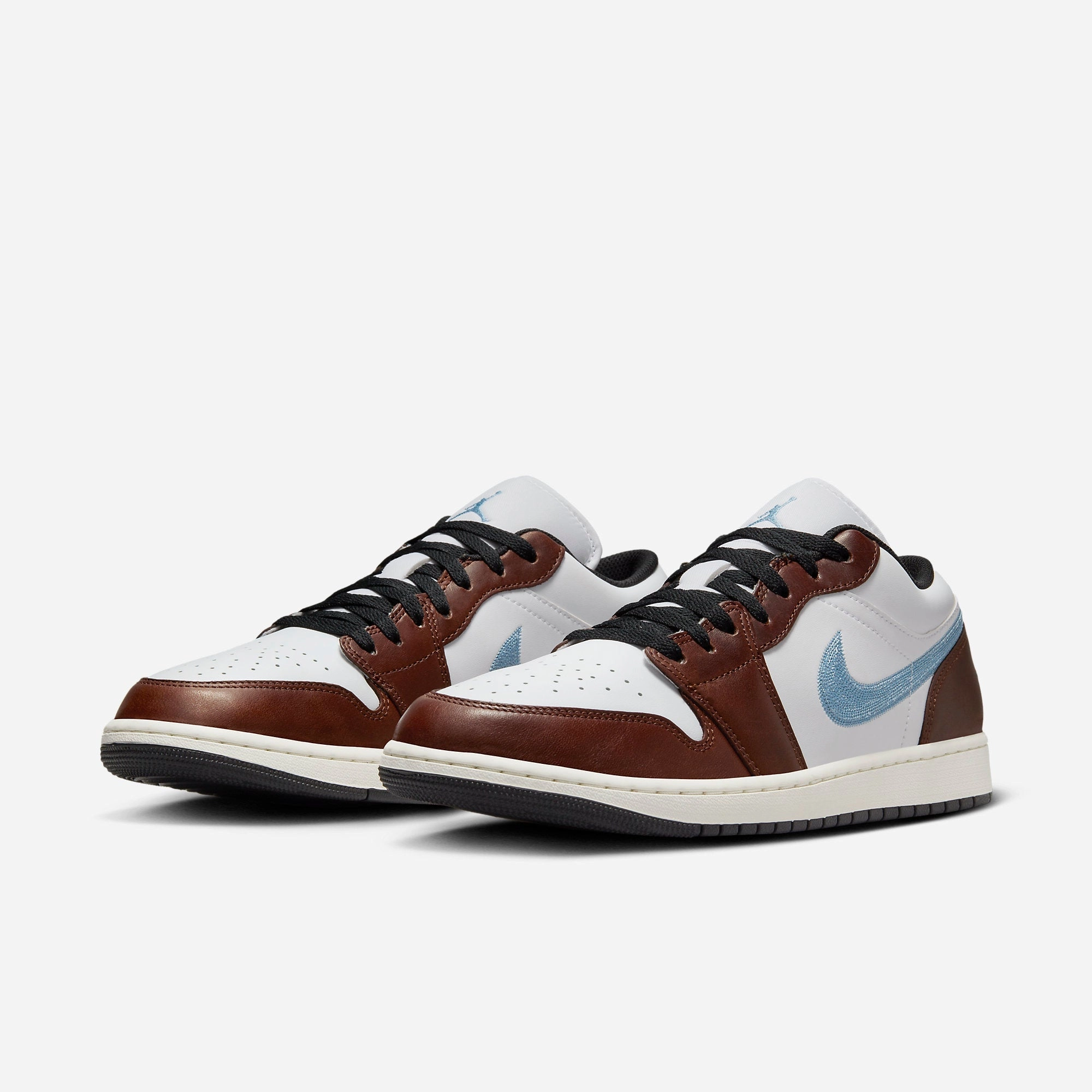 (Men's) Air Jordan 1 Low SE 'Brown / Blue Grey' (2024) FQ7832-142 Air Jordan 1 Original Colorway Shoes