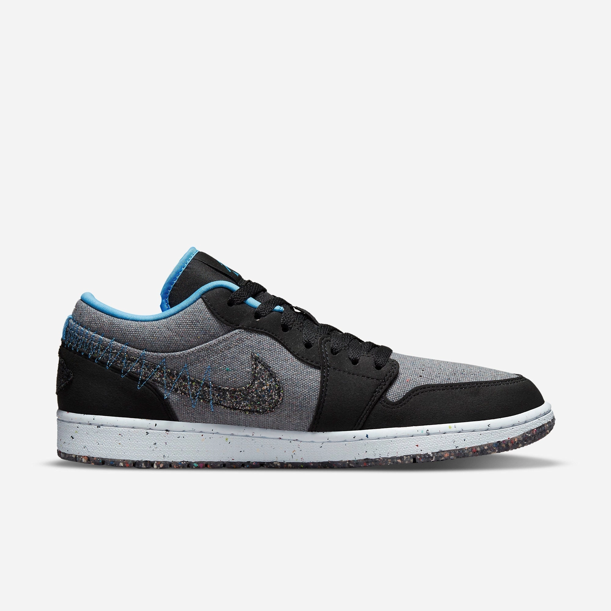 (Men's) Air Jordan 1 Low SE 'Crater Grey University Blue' (2021) DM4657-004 Air Jordan 1 Original Colorway Shoes