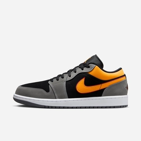 (Men's) Air Jordan 1 Low SE 'Light Graphite / Vivid Orange' (2023) FN7308-008 Iconic Air Jordan 1 shoes with bold accents